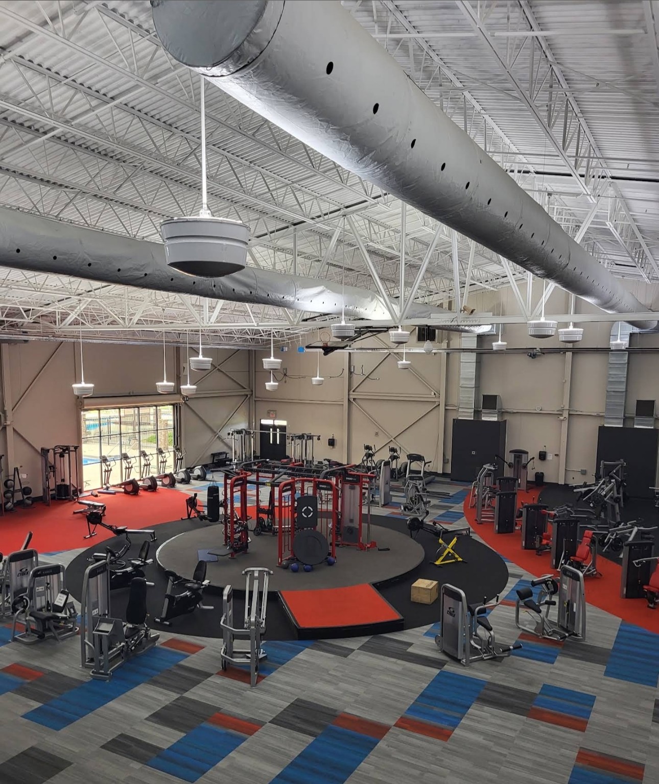 Fitness center with cardio and strength equipment